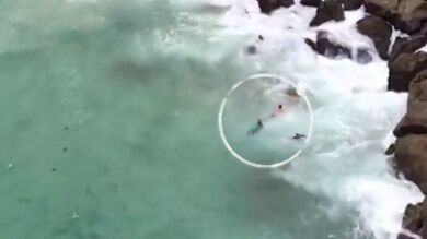  Los Guardias Civiles que rescataron a un inmigrante en Tarifa: 