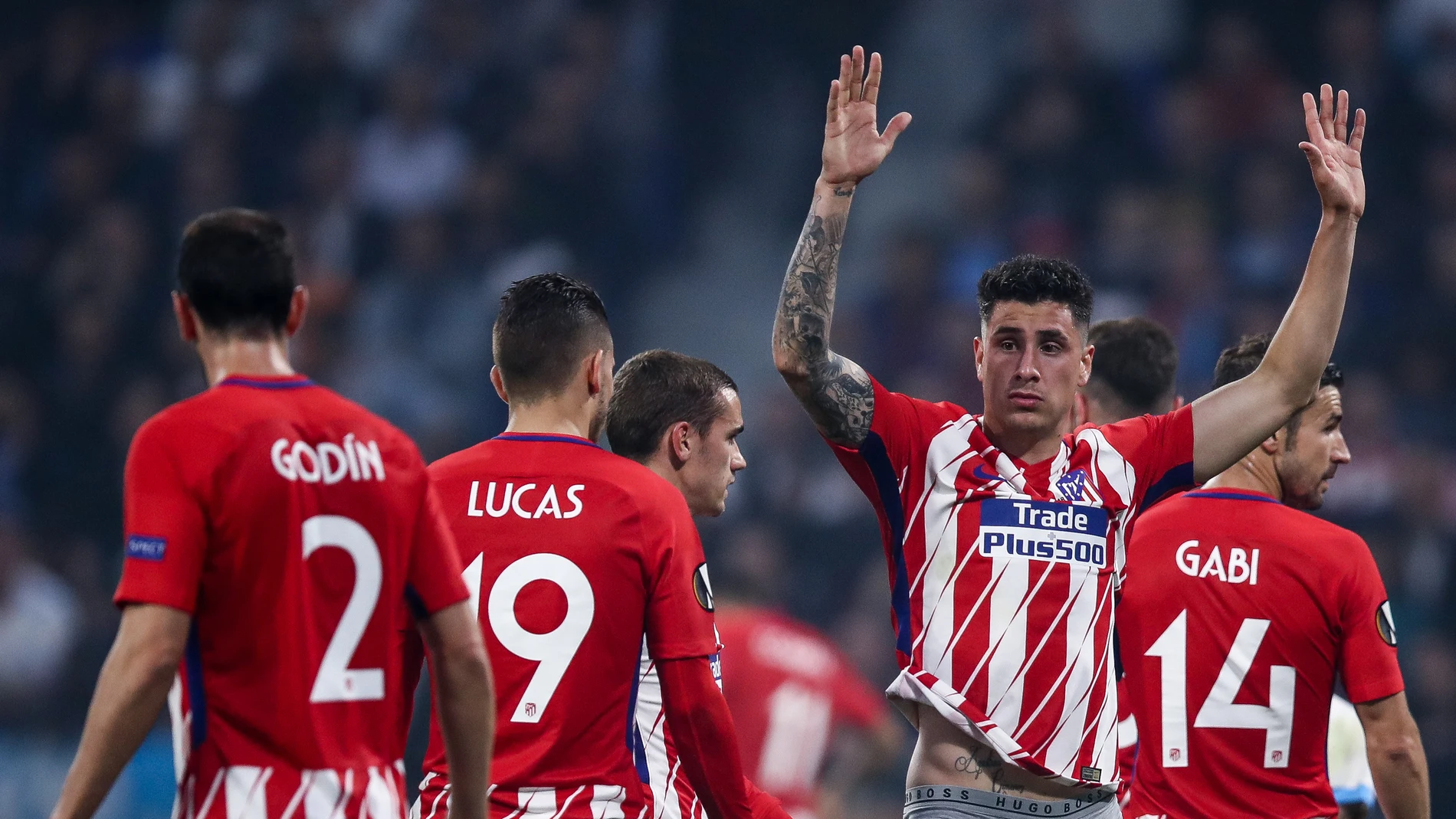 José María Giménez, en un partido con el Atlético de Madrid José María Giménez, en un partido con el Atlético de Madrid