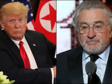 Donald Trump y Robert De Niro Donald Trump y Robert De Niro