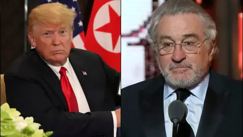 Donald Trump y Robert De Niro Donald Trump y Robert De Niro