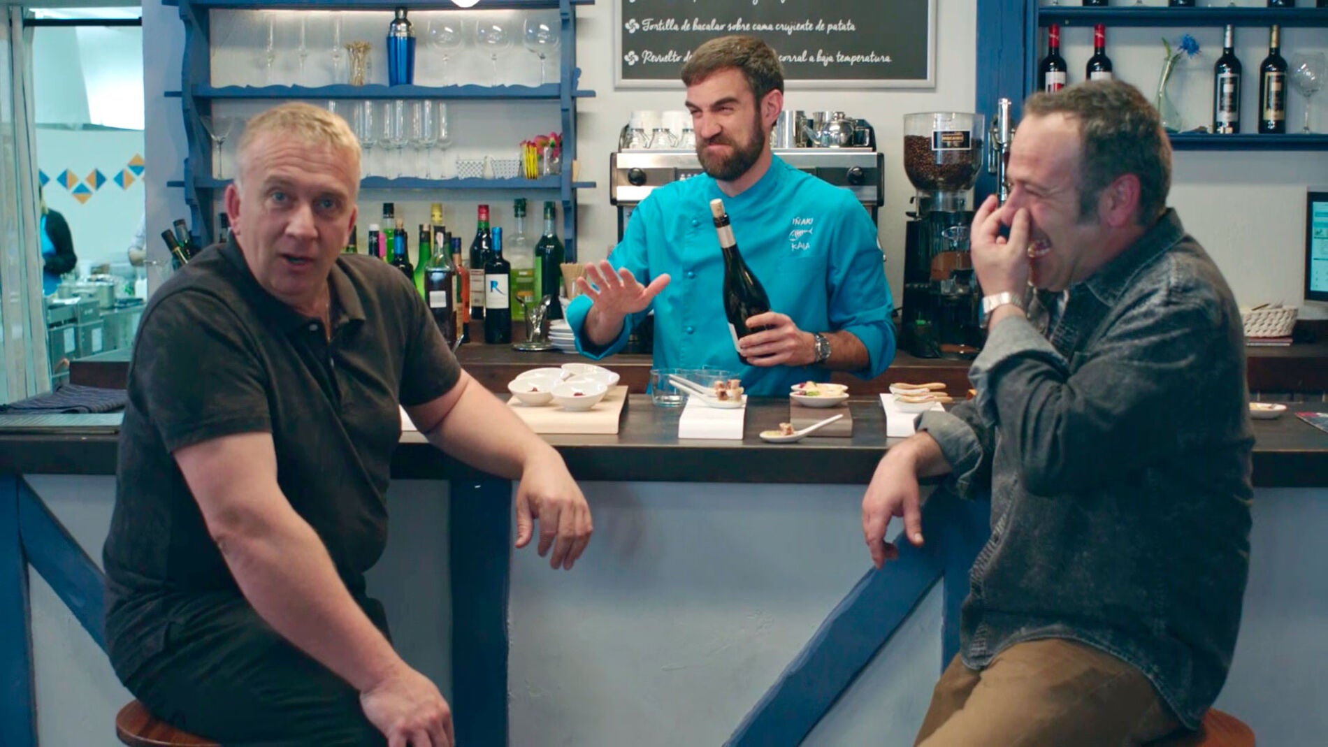 Jon Plazaola e Iker Galartza estallan a carcajadas ante las equivocaciones de Terol