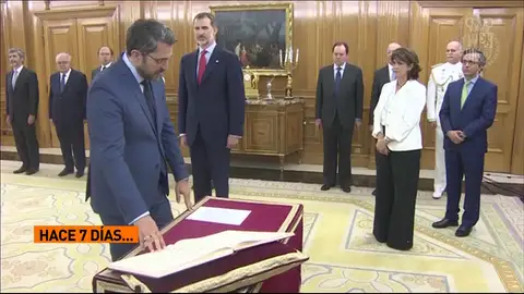 Relevo en el Ministerio de Educación y Deporte: siete días separan una escena de la otra Relevo en el Ministerio de Educación y Deporte: siete días separan una escena de la otra