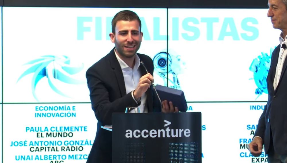 Santiago Cid, periodista de Antena 3 Noticias, finalista en el Premio de Periodismo Accenture