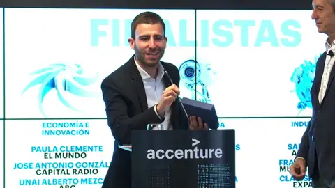Santiago Cid, periodista de Antena 3 Noticias, finalista en el Premio de Periodismo Accenture Santiago Cid, periodista de Antena 3 Noticias, finalista en el Premio de Periodismo Accenture