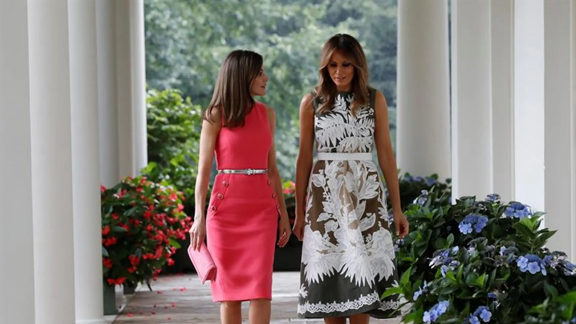 Melania Trump y la Reina Letizia Melania Trump y la Reina Letizia