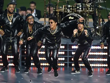 Imagen de archivo de un concierto de Bruno Mars Imagen de archivo de un concierto de Bruno Mars