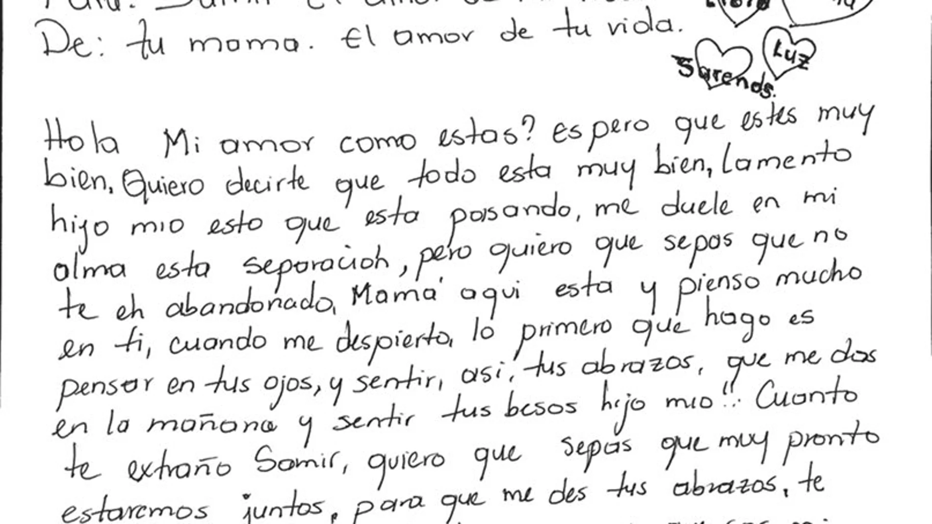 Parte de la carta Parte de la carta