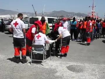 Llegan en buen estado a Motril 87 personas rescatadas de dos pateras Llegan en buen estado a Motril 87 personas rescatadas de dos pateras