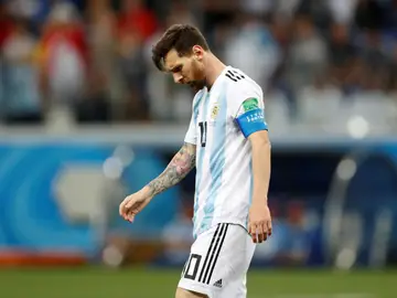 Leo Messi, cabizbajo en el partido de la selección argentina Leo Messi, cabizbajo en el partido de la selección argentina