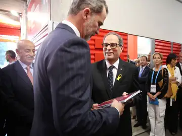 Felipe VI y Quim Torra Felipe VI y Quim Torra