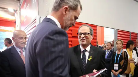 Felipe VI y Quim Torra Felipe VI y Quim Torra