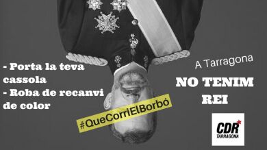 Organizan una manifestación de apoyo al Rey en Tarragona en el mismo sitio donde se concentran los CDR contra el Monarca
