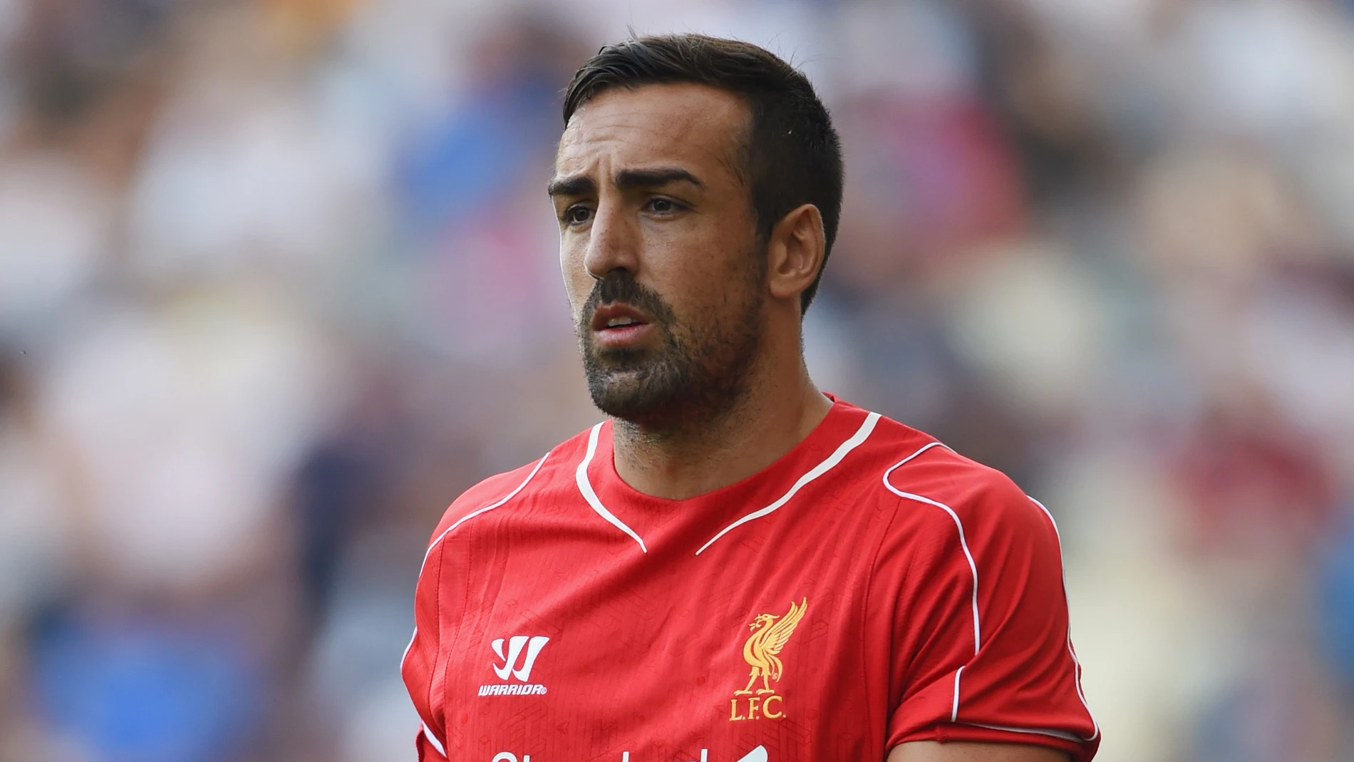 José Enrique, durante un partido con el Liverpool José Enrique, durante un partido con el Liverpool
