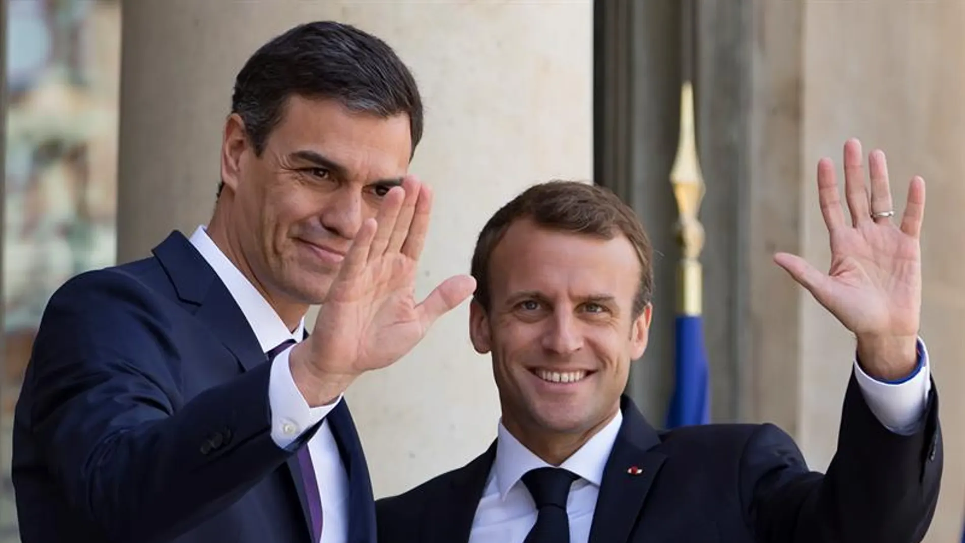 Emmanuel Macron y Pedro Sánchez Emmanuel Macron y Pedro Sánchez