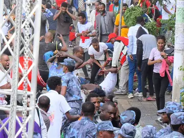 Momento del atentado en Etiopia Momento del atentado en Etiopia
