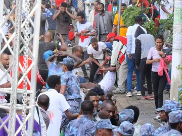 Momento del atentado en Etiopia Momento del atentado en Etiopia