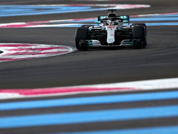 Lewis Hamilton, durante la clasificación del GP de Francia