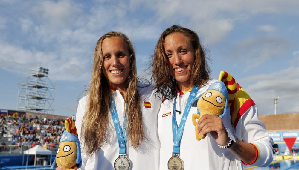 Marina García y Jessica Vall, plata y oro en 200 metros braza