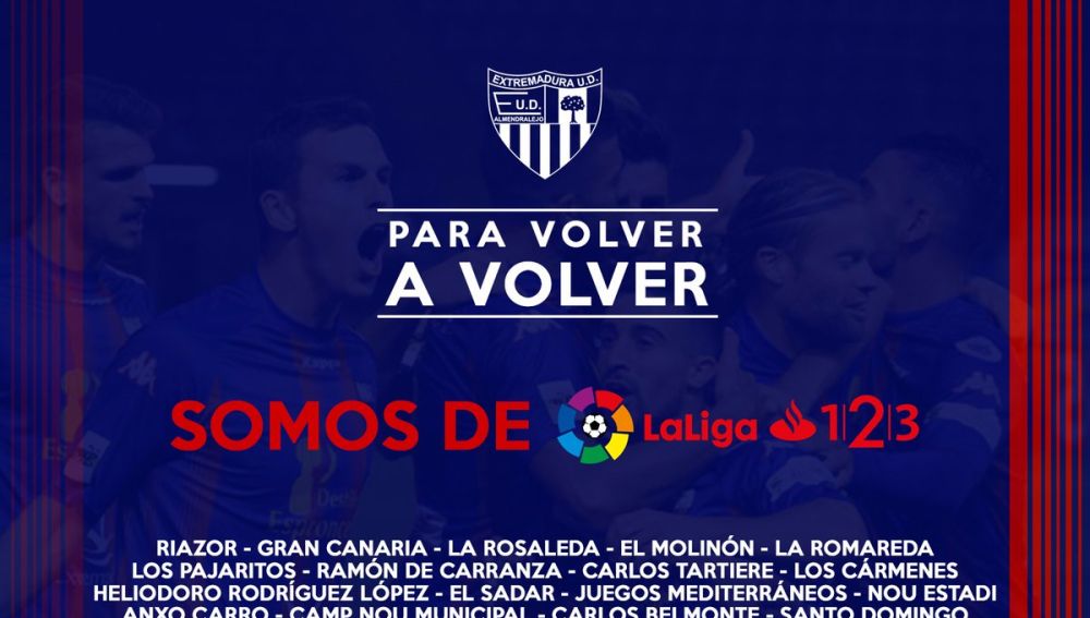 El Extremadura, equipo de Segunda División