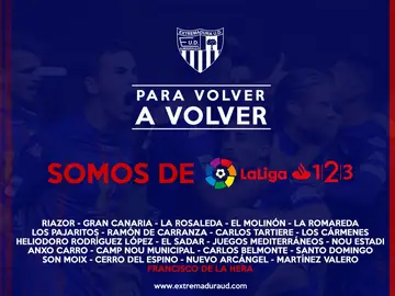 El Extremadura, equipo de Segunda División El Extremadura, equipo de Segunda División