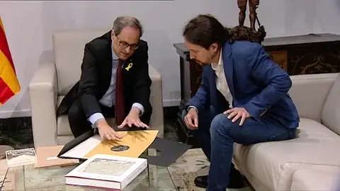 Iglesias pide a Torra que la diferencia con el PSOE sobre autodeterminación "no impida hablar" Iglesias pide a Torra que la diferencia con el PSOE sobre autodeterminación "no impida hablar"