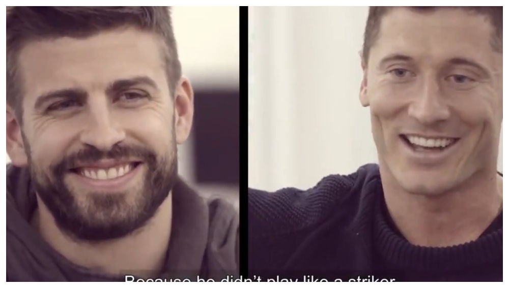 Piqué entrevista a Robert Lewandowski