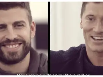 Piqué entrevista a Robert Lewandowski Piqué entrevista a Robert Lewandowski