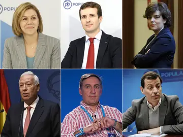 Los candidatos a la presidencia del PP Los candidatos a la presidencia del PP