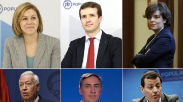 Los candidatos a la presidencia del PP