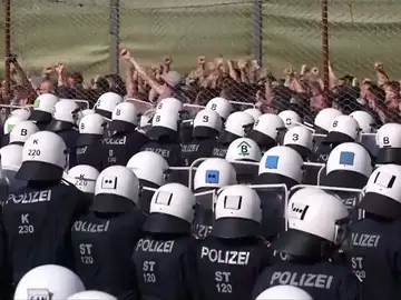 Simulacro en Austria ante la llegada de inmigrantes Simulacro en Austria ante la llegada de inmigrantes