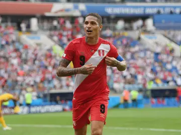 Paolo Guerrero celebra su histórico gol ante Australia Paolo Guerrero celebra su histórico gol ante Australia