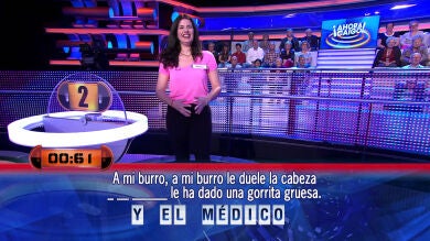 Una oponente de '¡Ahora Caigo!' evita la caída en el último segundo tras sufrir un 