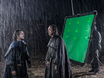 Ginés García Millán y Críspulo Cabezas en uno de los momentos más duros de sus personajes Ginés García Millán y Críspulo Cabezas en uno de los momentos más duros de sus personajes