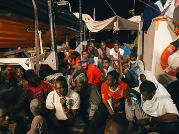 Imagen de inmigrantes en el 'Lifeline' Imagen de inmigrantes en el 'Lifeline'