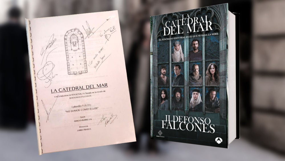 Participa para conseguir el quinto guion de 'La Catedral del Mar' firmado por sus protagonistas