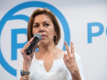 La candidata a la Presidencia del PP María Dolores de Cospeda