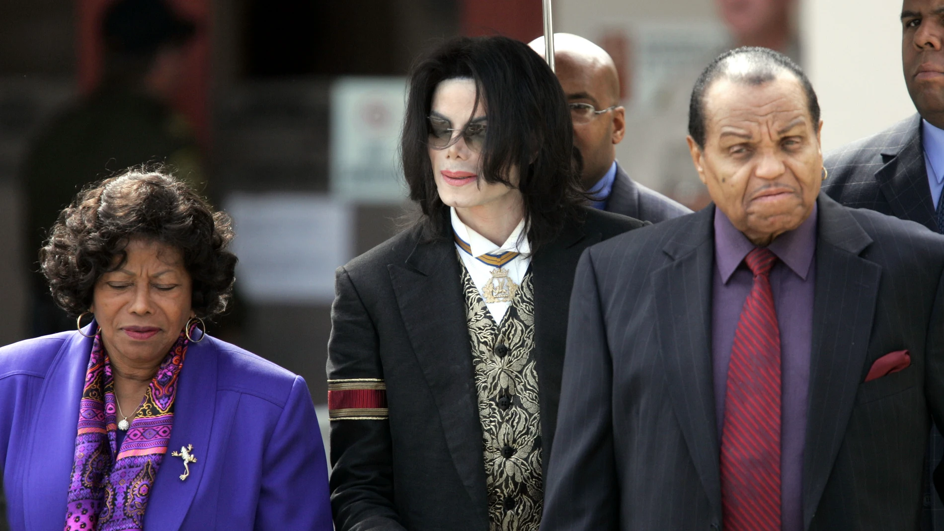 Michael Jackson junto a sus padres Michael Jackson junto a sus padres