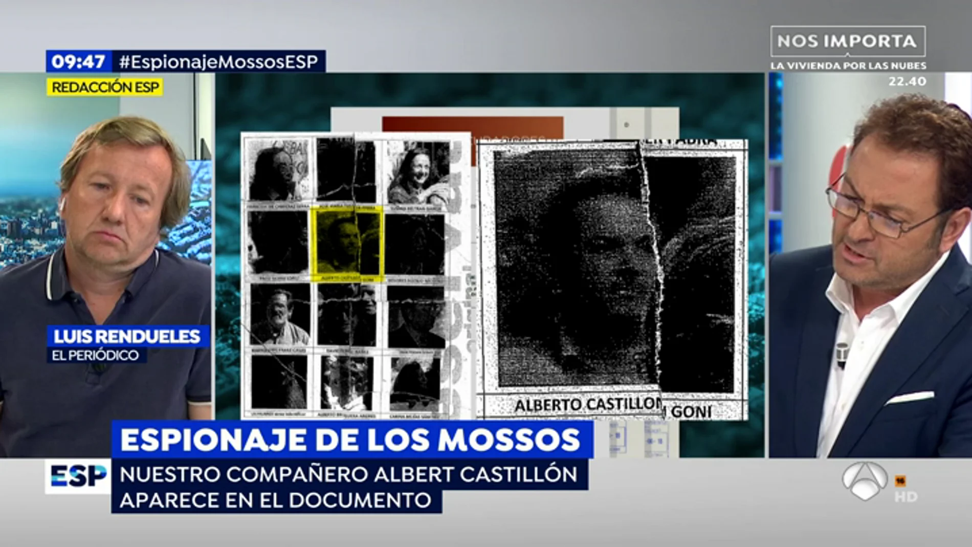 Espejo Público muestra los informes reservados en los que los Mossos espiaron al periodista Albert Castillón