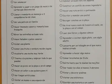 La particular lista de deberes del 'profe Manolo' La particular lista de deberes del 'profe Manolo'