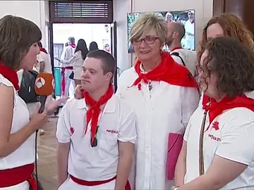 'Motxila 21', después de lanzar el chupinazo: "Mucha emoción y mucha locura" 'Motxila 21', después de lanzar el chupinazo: "Mucha emoción y mucha locura"