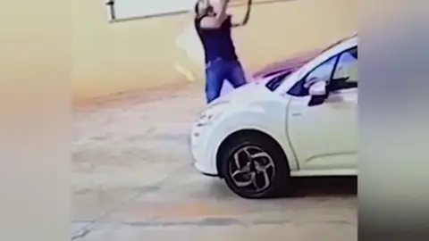 Un hombre coge al vuelo a un perro en un caída de 30 metros Un hombre coge al vuelo a un perro en un caída de 30 metros