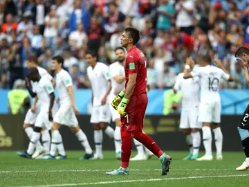 Muslera, tras su error Muslera, tras su error