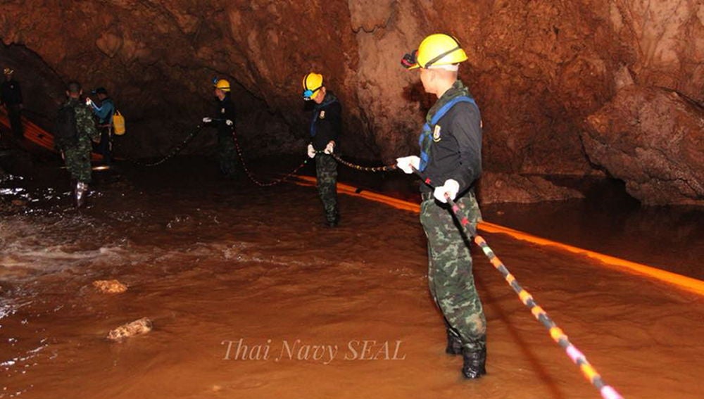 Operación de rescate en la cueva de Tailandia