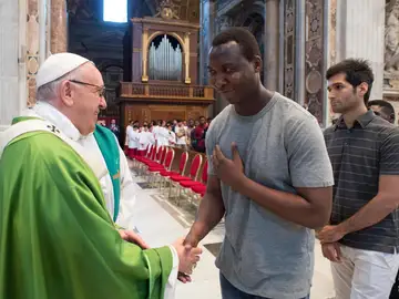El Papa Francisco durante una homilía El Papa Francisco durante una homilía
