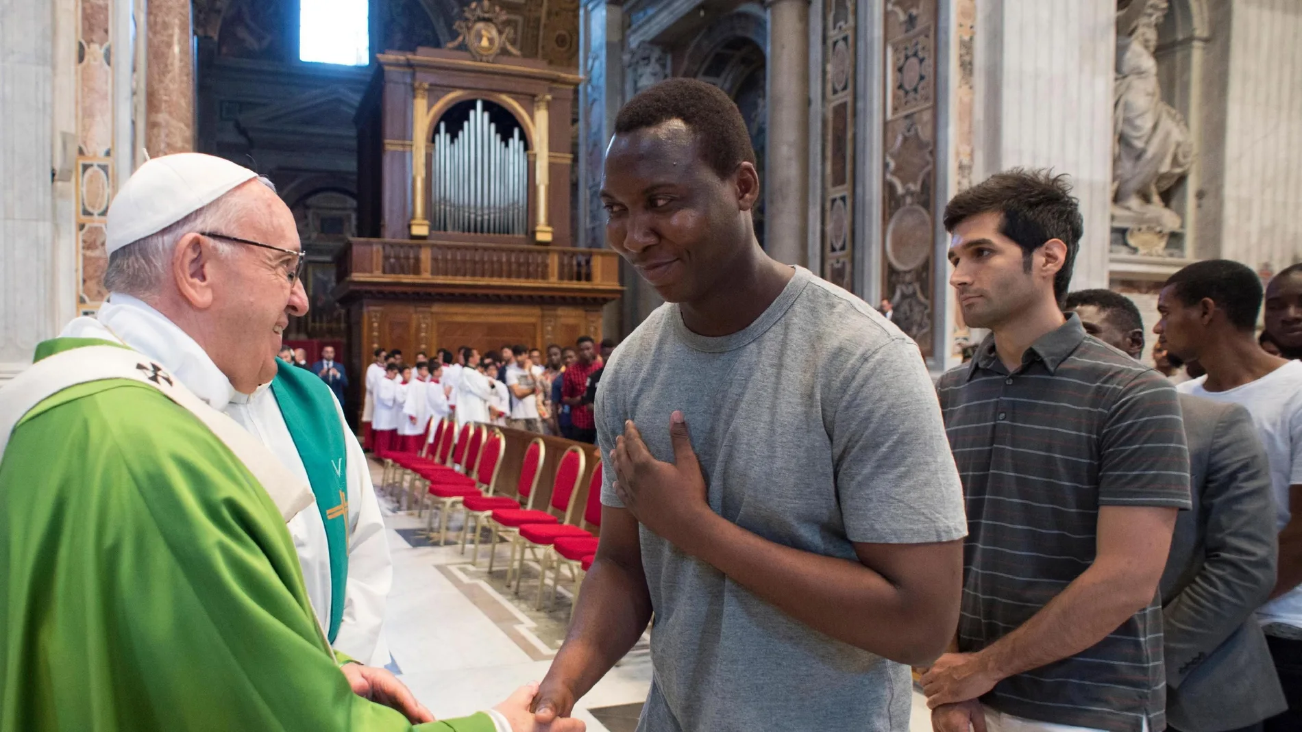El Papa Francisco durante una homilía El Papa Francisco durante una homilía