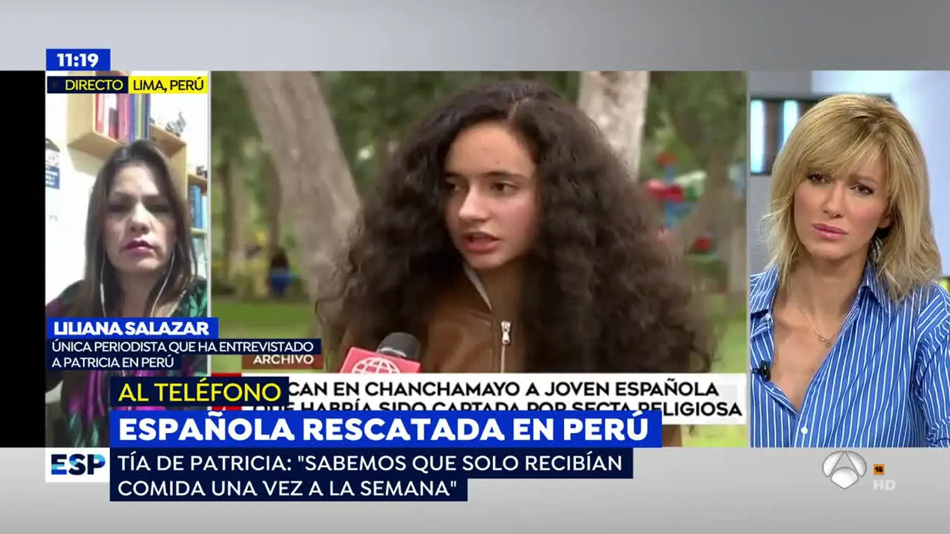  La tía de la joven española secuestrada en Perú, sobre el estado de salud del bebé: "Se lo estaban comiendo los mosquitos" 