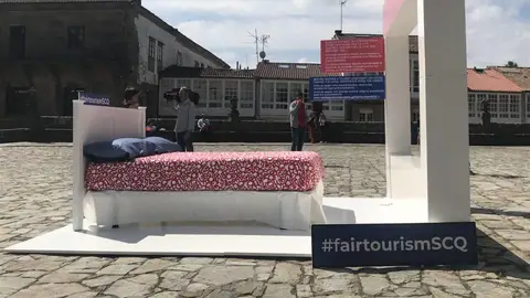 Protesta contra los pisos turísticos Protesta contra los pisos turísticos