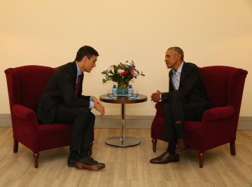 Sánchez y Obama en Madrid