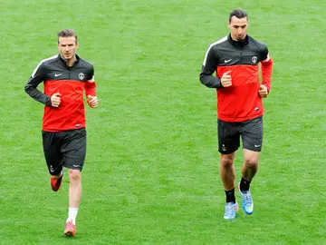 Beckham e Ibrahimovic, en el PSG Beckham e Ibrahimovic, en el PSG