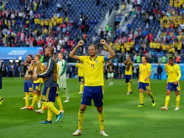 Suecia celebra una victoria Suecia celebra una victoria